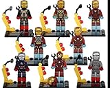 NW Set New 6 pcs Iron Man Ironman Building Blocks Toys Mini figures The Avengers GT(Without Original Box)