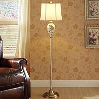 Hyy Yy Retro Floor Lamp Bedroom Living Room Creative European Style Ceramic Chinese Bedside Lamp Ikea Study Vertical Table Lamp Buy Online At Best Price In Uae Amazon Ae