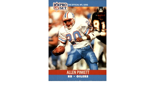 Amazon Com 1990 Pro Set Football Card 519 Allen Pinkett Collectibles Fine Art