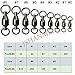 Ball Bearing Swivels Fishing Tackle, Barrel Swivels High Strength Stainless Steel Welded Rings Saltwater Fishing Swivels #3 10pcs
