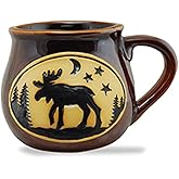 Cape Shore Bean Pot Coffee Tea Mug Cup - Moose Gifts for Birthday Christmas, 16 Oz