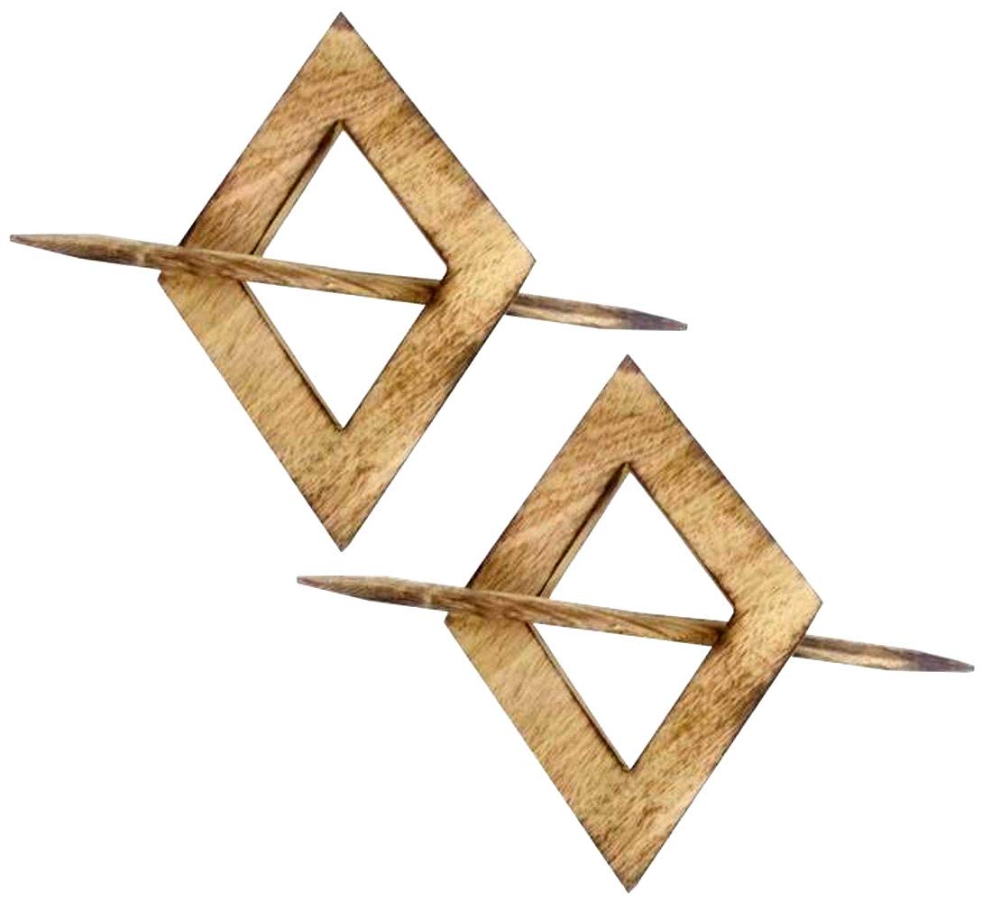 Buy Purpledip Wooden Curtain Holder Tie Back Flying Kite Set Of