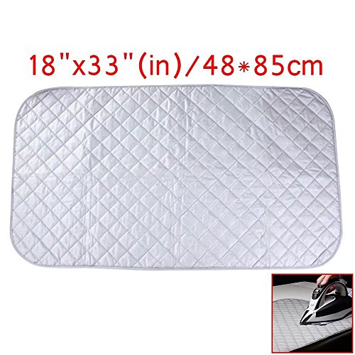 HonsCreat Ironing Blanket, Magnetic Ironing Mat Laundry Pad, Washer Dryer Heat Resistant Pad, Any Metallic Surface into an Ironing Board (48x85cm, Gray)