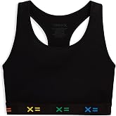 TomboyX Racerback Compression Bra for Women Full Coverage Gender Inclusive Wireless Medium Support Top No Padding Sports Bras