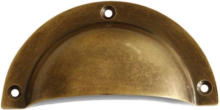 Manija De La Puerta Latón Pulido Bronce Antiguo Resistente Taza Tirón