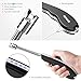 RONXS Lighter，Electric Arc Long Candle Lighter with LED Safety Switch, USB Rechargeable Lighter Flexible Neck for Outdoors and Camping，Blackthumb 2
