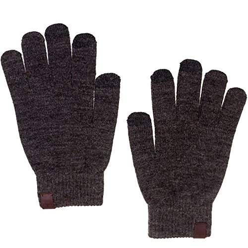 Timberland Mens Commuter Texting Gloves w/ Touchscreen Conductivity (Charcoal)