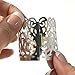 Votive Candle Holders - Flameless Tea Light Votive Wraps - 48 Silver Colored Laser Cut Decorative Wraps Flickering LED Battery Tealight Candles (not Included) - Frux Home and Yard