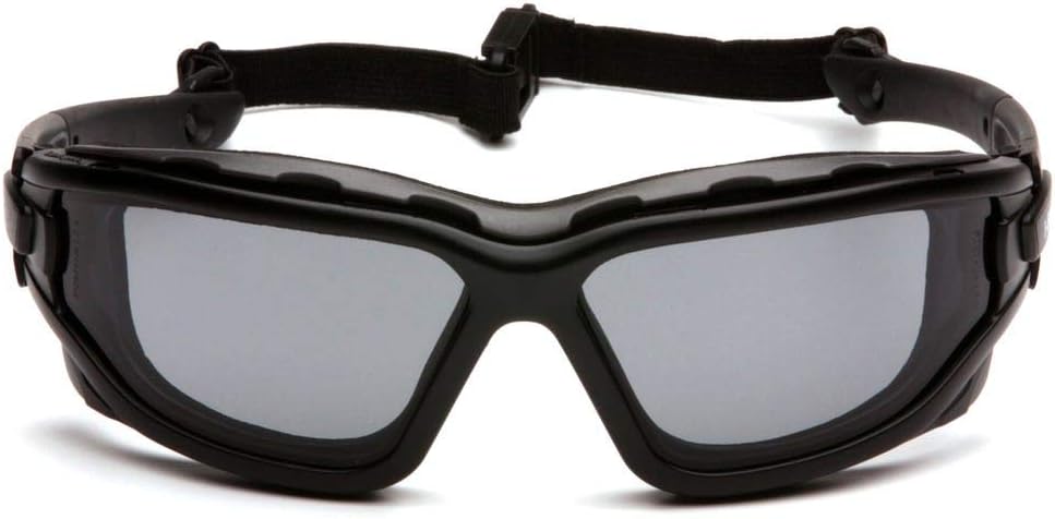 Pyramex I-Force Sporty Dual Pane Anti-Fog Goggle, Black Frame/Amber Anti-Fog Lens: Sports & Outdoors