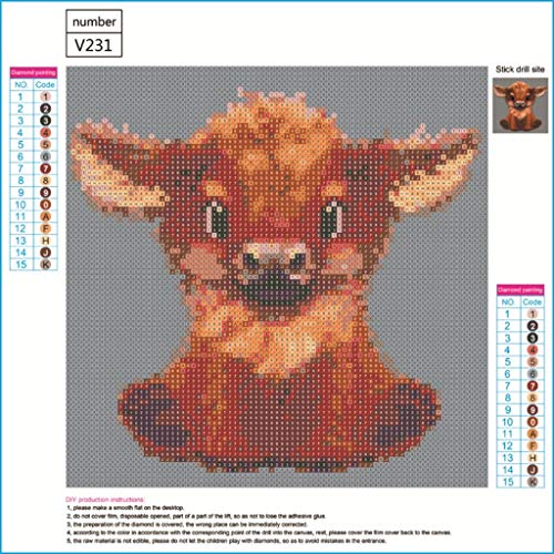 Alimao 5D Embroidery Paintings Rhinestone Pasted DIY Diamond Painting Cross Stitch Full Diamond