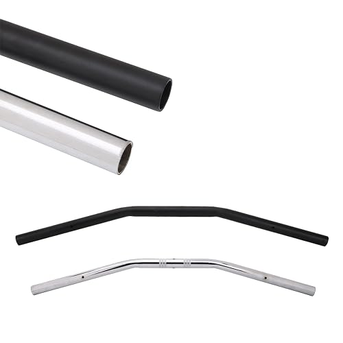 25mm Motorcycle Drag Handlebar For Harley Sportster XL883 & Bobber – Black/Chrome