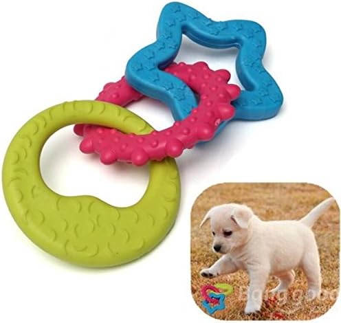 PhilMat 3 en 1 luna dentición dental juego juguete masticar goma de gato perro dom estrellas mascota: Amazon.es: Hogar