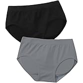 OYOANGLE Women's 2 Piece Solid Butt Lifter Hip Pads Enhancer Shapewear Panties