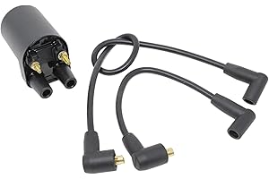 AIP ELECTRONICS AIP Tune Up Kit Complete with Ignition Coil Pack and Solid Core Spark Plug Wires Compatible with John Deere 316 318 420 with Onan P216 P218 P220 and More OEM Fit Kit-1504