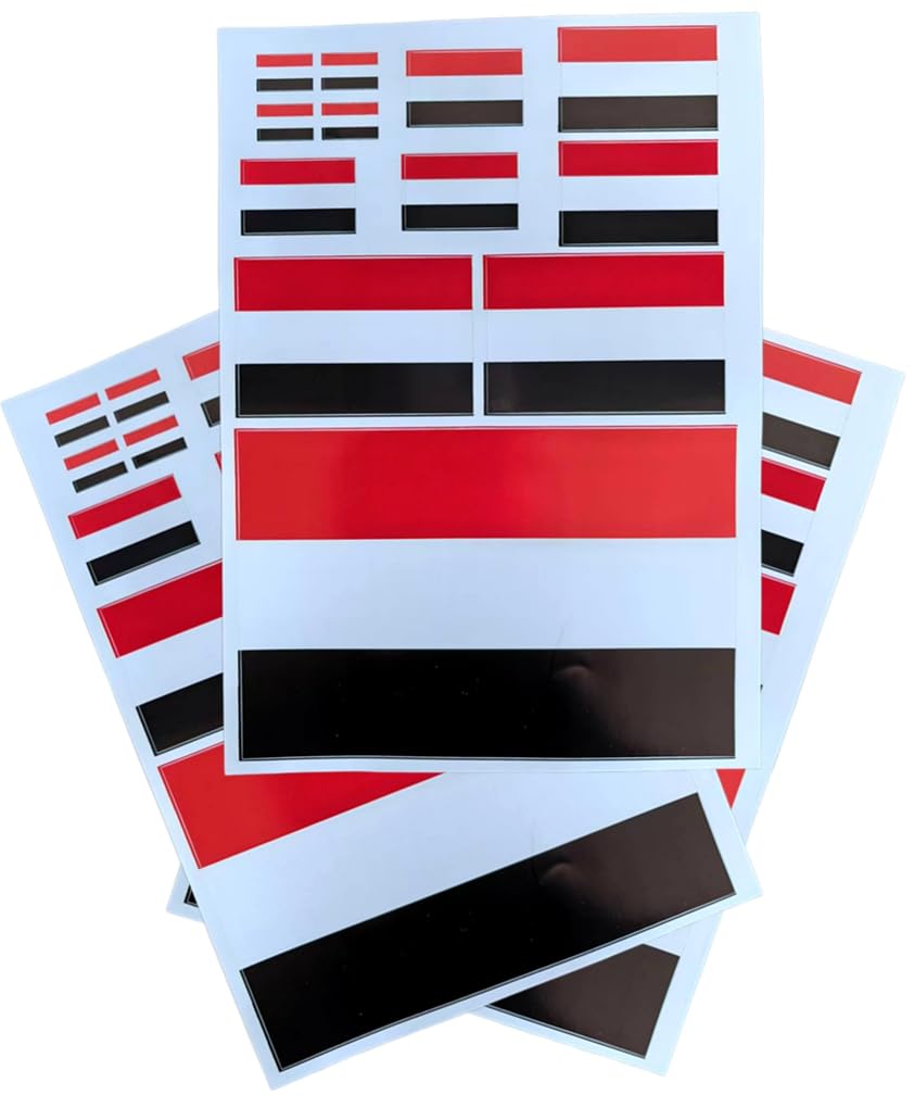 EUIOSFDC Decal in Multiple Sizes Yemen Flag Sticker