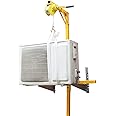 Gdrasuya10 Lifting Crane Tool for Air Conditioner, Stainless Steel Conditioner Outside Installation Bracket Crane Lift Folding Self-Locking Manual Winch (10M)