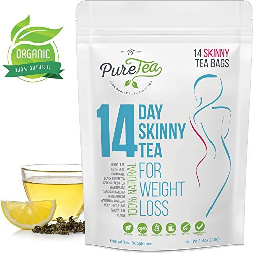 PureTea 14 Day Skinny Tea Weight Loss Tea Bags for Women PureTea 14 Day Skinny Tea Weight Loss Tea Bags for Women