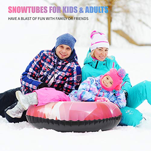 CALO Snow Tube Sled for Kids and Adults 2 Pack, 34\