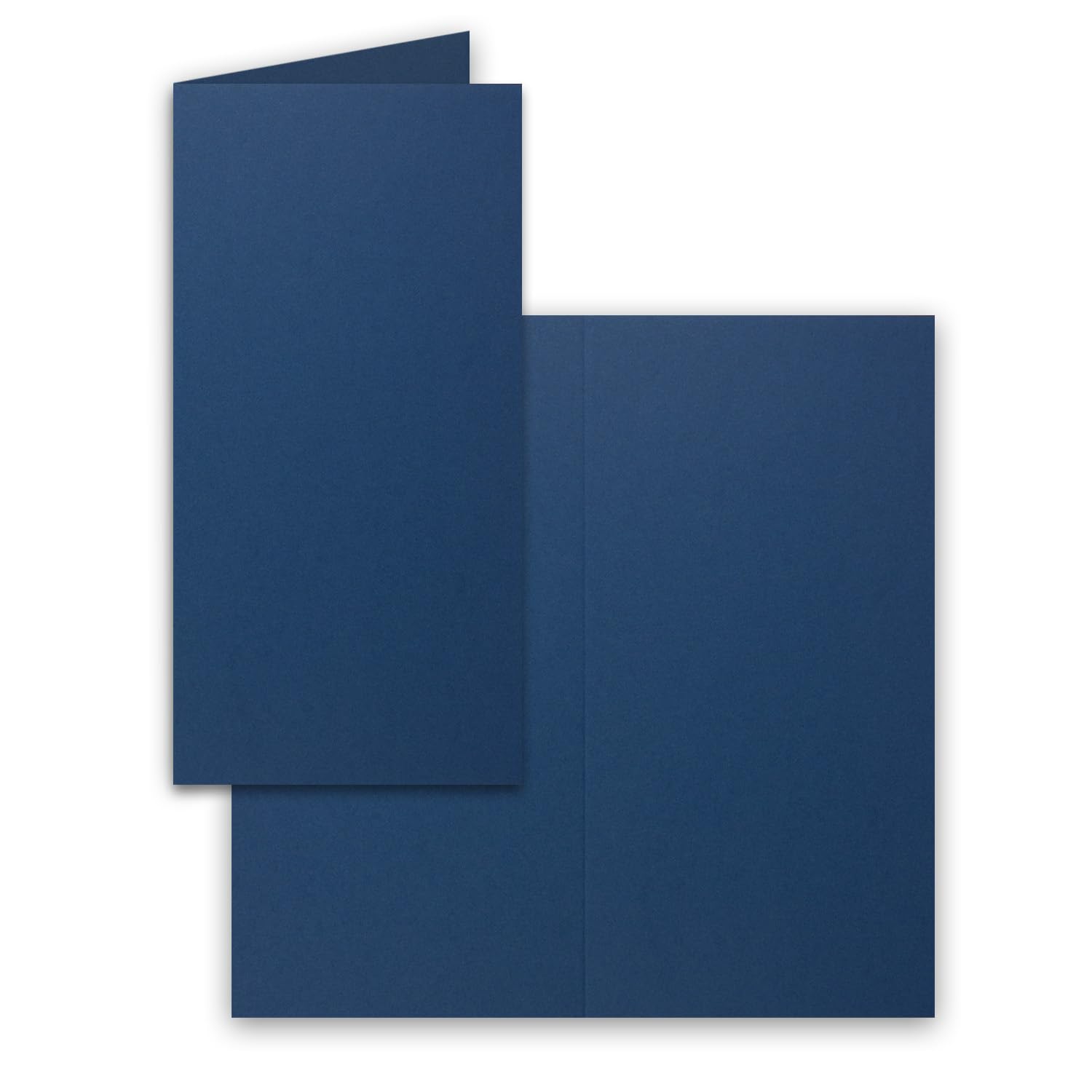 Premium Quality Folding Cards DIN Long – Dark Blue, 10.5 x 21 cm – Very Stable – Inkjet – Quality Brand: Neuser Colourful 50 Doppelkarten Nacht-Blau