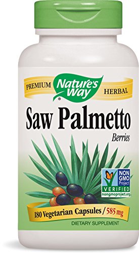 Nature's Way Saw Palmetto Berries Capsules, 585 mg, 180 Count