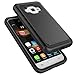 Galaxy Luna Case, Galaxy Amp 2 Case, Express 3 Case, J1 2016 Case, Tekcoo [Tmajor] Shock Absorbing Rubber Plastic Defender Case Cover For Samsung Galaxy Luna / Amp 2 / Express 3/ J1 2016 -Black