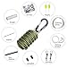 Gonex Survival Grenade Keychain Emergency Survival Kit, 550 Paracord Grenade with Carabiner, Eye Knife, Fire Starter, Fishing Tool for Camping, Hiking, Hunting, Travel