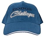 Dodge CHALLENGER Classic Car Fine Embroidered Hat Cap, Blue