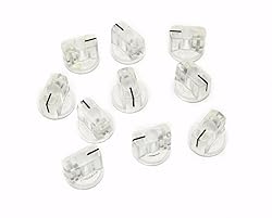 Dopro 10pcs Clear Guitar AMP Effect Pedal Knobs