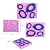 Easting Food Grade Icing Moulds Non Stick Sugar Paste Chocolate Fondant Butter Resin Cabochon Polymer Clay Fimo Gum Paste Molds