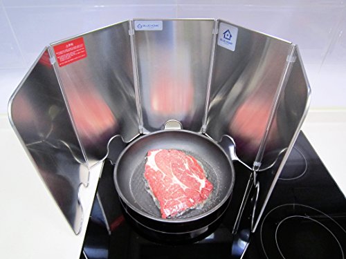 Gas Electric Range Splatter Compact Guard-5P-Stainless Steel