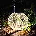 Solar Table Light Glass Ball Table Lamp Decorations Tree Lights Outdoor Waterproof Hanging Solar Lantern Warm White LED Mason Jars Tabletop for Gift Party Decor 2Pack