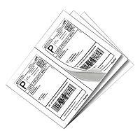 SJPACK 1000 Half Sheet Self Adhesive Shipping Labels 8.5" x 5.5" Address Labels for Laser & Inkjet Printers