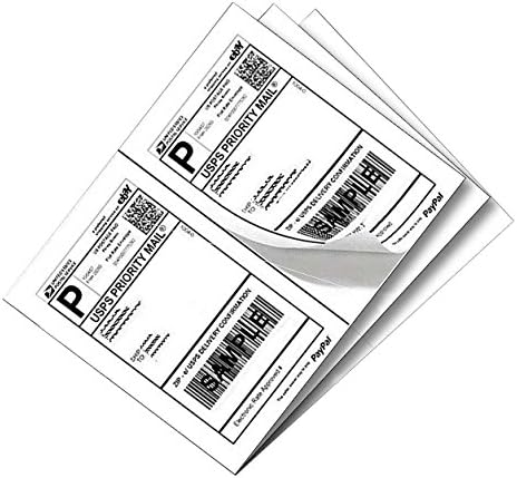 Propackagingsupply Half Sheet Laser/Ink Jet Shipping Labels (250 Sheets (500 Labels))