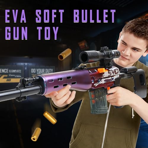 SK MISS Toy Gun for Kids, Color Changing Toy Gun, Foam Blaster Gun, Toy Guns with Soft Foam Bullet Blaster, 14+ Gifts for Kids