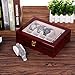 Uten Watch Box, 10 Slots Wooden Watch Case with Removable Watch Pillow, Metal Clasp Watch Display, Watch Box Organizer for Men and Women