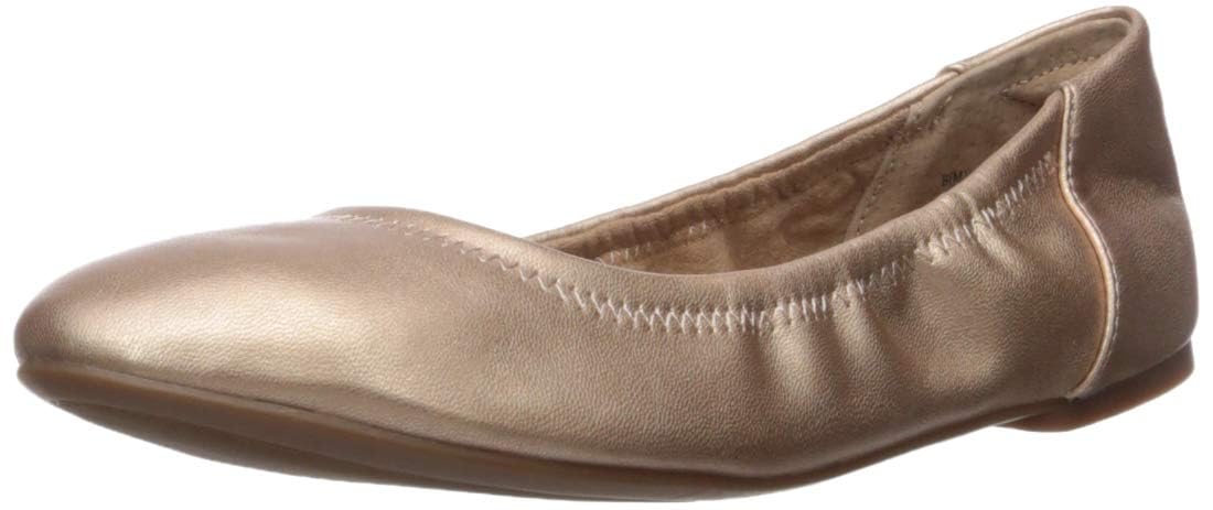 Photo 1 of Amazon Essentials Women's Belice Slip On Ballet Flat, Rose Gold, 8.5 Wide