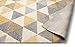 Well Woven Isometry Gold & Grey Modern Geometric Triangle Pattern 7'10