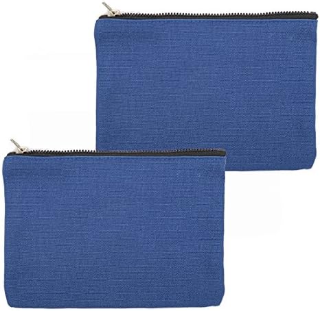 Yingkor Cotton Canvas Zipper Cosmetic Bag Makeup Bags Tool Organizer