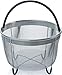 Hatrigo Instant Pot Accessories 6 qt Steamer Basket [3qt 8qt available], Fits InstaPot Pressure Cooker, Insta Pot Ultra Egg Basket w/ Silicone Handle and Non-Slip Legs (Instant Pot 6 Quart)