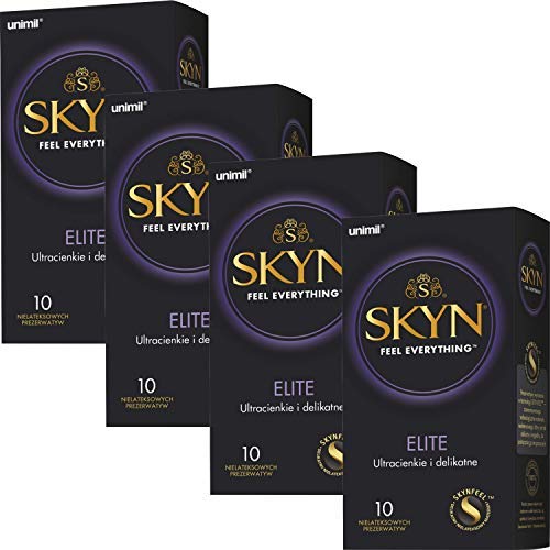 SKYN® Elite Non-Latex Condoms, Pack of 10 x 4