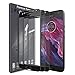 [3 Pack] LK Screen Protector for Motorola Moto X4 / Moto X (4th Generation), [Full Cover] Tempered Glass 9H Hardness, Anti Scratch (Black)