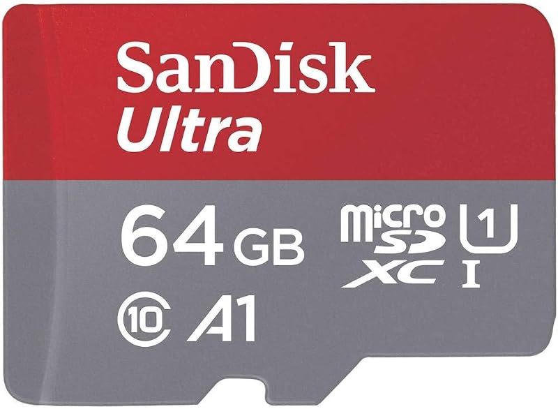 SanDisk Ultra 64GB microSDXC Card with Adapter U1 100MB/s Class 10 A1