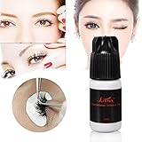 MEJOY Eyelash Glue, No Smell No Stimulation of Professional Eyelash Glue Eyelash Extension Glue Black-5ML