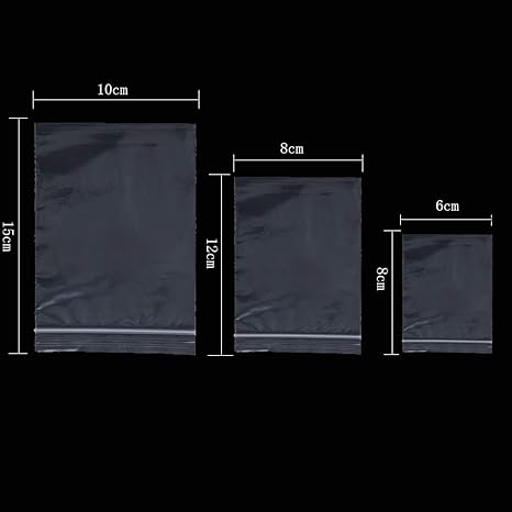 ToBeIT 150 Stücke Druckverschlussbeutel Plastikbeutel Zip Beutel Klarsichtbeutel Schnellverschlussbeutel Verpackungsbeutel Pl