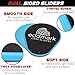 EddMark Professional Core Exercise Sliders - Dual Sided Gliding Discs Set of 2 - Resistance Bands Set of 3 - Home and Gym Fitness Equipment for Abs and Full Body Exercises