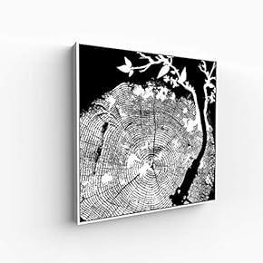 Canvas Wall Art for Living Room, Bedroom Monochrome Image Framed Canvas Prints for Home Decoration Ready to Hang - 16x16 inches
