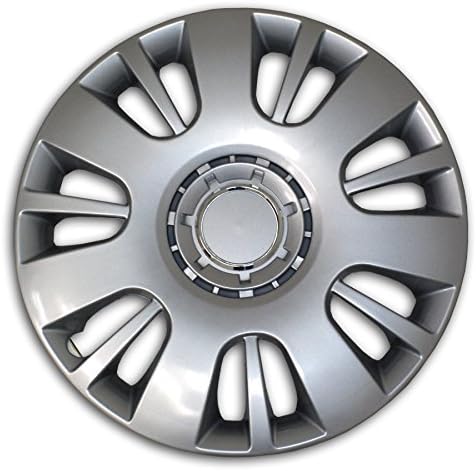 TuningPros WSC2-065S16 Hubcaps Wheel Skin Cover Type 2 16-Inches Silver Set of 4