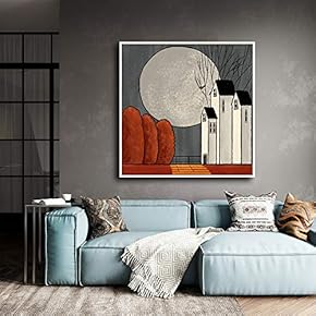 SIGNFORD Framed Canvas Home Artwork Decoration Night Canvas...