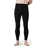 LAPASA Men's 100% Merino Wool Bottom Base Layer Thermoflux Lightweight & Midweight Thermal Underwear Pants Warm Long John