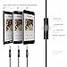 VOJO Aux Cord in for Car 3.5mm Auto Auxiliary Audio Cable for iPhone 5 Male to Male with in-Line Mic/Microphone 4ft Coiled, HOLTINE [Black] High-Quality Bose Beats Headphone Replacement Kit